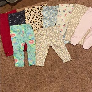 6-9 month baby leggings bundle